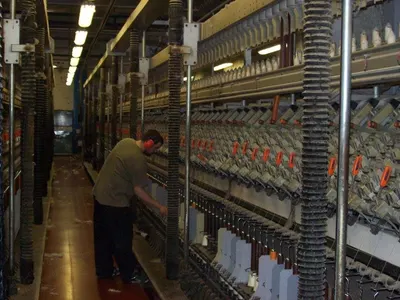 Gaudino, FPK 8C, 1993, Semi-Worsted Ring Frame, 90mm Ring Diameter, 192 Spindles, Autodoffer