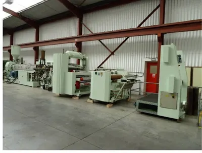 OMV Coextrusion Sheet Line, 1000mm Width, 120mm and 70mm Extruders, 1000x500mm Polishing Stack