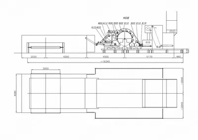 HDB, 3000, Nonwoven Card, Working Width 3000mm, Overhauled, New Controls