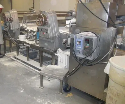 Heat & Control, Casa Herrera, Tortilla Mixing, Frying & Cooking Line, Peerless Dough Mixer, Model BPF-2005X Fryer, Model 10 Gas-Fired Oven
