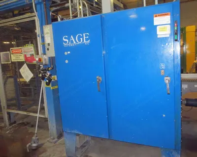 Sage Robotic Automatic Palletizer, with Stretch Wrapper