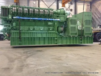 Caterpillar, ABC 16DZC, 2.66 MW, Dual Fuel, 1000 RPM, 50 Hz, 10.5 kV, Containerized Generator
