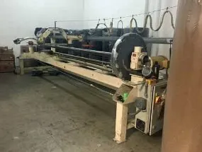 Collins Craft, Fabric Roll Slitter, 190" Overall, 3" Shaft, 24" Roll Capacity