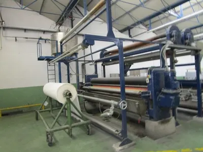 Artos-Baciana Stenter, 1982, 3600mm Width, 4 Chambers, Gas Heated, Pin and Clip Chain