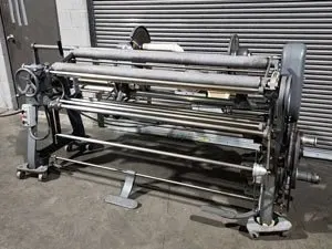 Utica, Fabric Roll Slitter, 78" Overall Shaft, 15" Blade, 220V