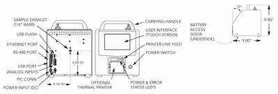 Lighthouse Worldwide Solutions, Solair 3100, Portable Particle Counter, 0.3 to 25.0 um, 1.0 CFM Flow Rate