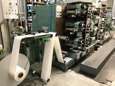 Gallus, R160 B02, 1986, Label Letterpress Printing Machine, 180mm Web Width, 5 Letterpress Units, 1 Flexo Unit