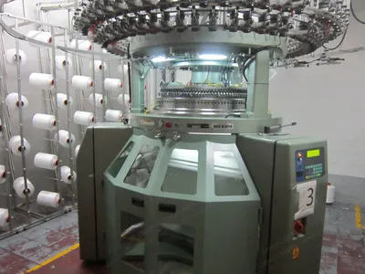 Fukuhara and Keom Yung Circular Knitting Machines, Lot of 5 Units, 24 to 28 Gauge, 26" to 34" Diameters, Years 1976-2008