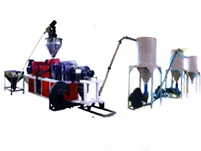 Hindustan Plastics, KEM 80/156, Conical Twin Screw Extruder, Capacity 300 to 325 kg/hr, 55 kW