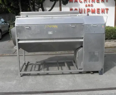 Ron Bichel, Stainless Steel Peeler, 28x70 Inch, Abrasive, Screw Conveyor