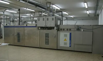 Lloveras, Sima N400/1M, 1996, Chocolate Moulding Line, One Shot, Mould Size 400x200x30mm, 8800mm Length