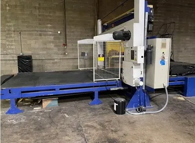Baumer, BSL-200, Horizontal Foam Saw, 86" Width, 51" Max Bun Height, Vacuum Table