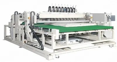 NovaStar, Automatic Nine Heads Bar-Tacking Machine, 9 Sets of Up & Down Heads, 200-400mm Distance, 6-Axis Servo