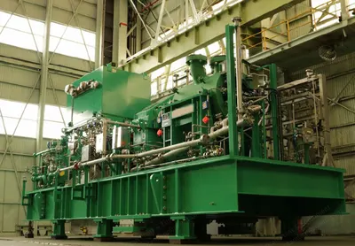 Kawasaki, RB87B, Centrifugal Gas Compressor, Electric Motor Drive with VFD