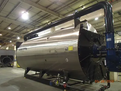 Victory Energy, SWVB-1, 1200 HP, 250 PSIG, 3-Pass Scotch Marine Firetube Boiler