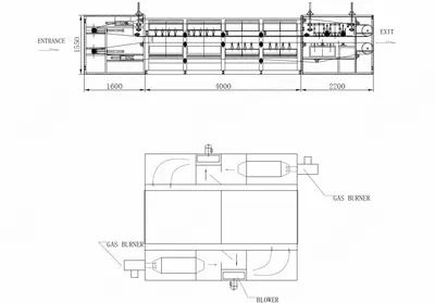 NovaStar, CQ106, Double-Layer Conveyor Oven, 4000mm, Working Width 3100mm, Natural Gas