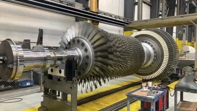 General Electric, 7FA.03/.04, Gas Turbine Unit Rotor, 144000 FFH Expected Life, 28' 0" x 7' 6"
