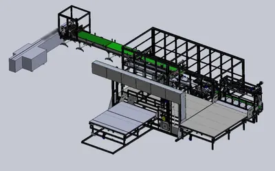 NovaStar, TF-300:100, Automatic Cutting Line for Abrasive Foam, 2000x2000mm Table, 260 pcs/min