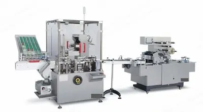 NovaStar, CC111, Automatic Condom Packing Production Line, 120 Cartons per Minute, Leaflet Folder, Carton Sealing