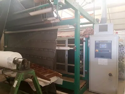 Mario Crosta, C90, 2001, Shearing Machine, Working Width 3200mm, High Inlet, Plaiter Exit
