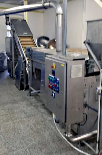 Heat & Control, Mini Heatwave HWF-1508, Electric Pellet Fryer, 100-130kg/hr Capacity, with De-Oiling Centrifuge