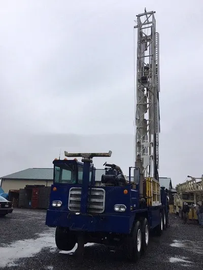 Ingersoll-Rand, RD20 Range II, Drilling Rig, Caterpillar 3406 Diesel Deck Engine, 110000 lbs Pullback, Central Manufacturing 4-Axle Truck