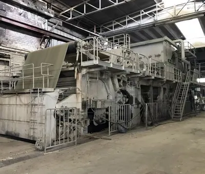 Crescent Former Tissue Machine, 1995, 3150mm Pope Reel Width, 70-100 TPD, 1600 m/min