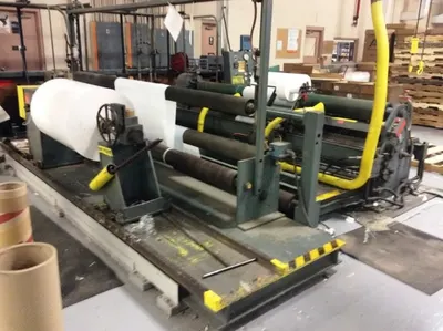 Dusenbery, Model 800, 128" Slitter Rewinder, 40" Max Rewind Diameter, 1500 FPM