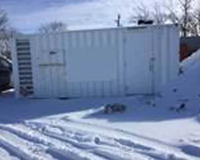 Mitsubishi, S12A2-PT, 600kW, 600/347V, Leroy LSA49 Generator, 20ft ISO Container