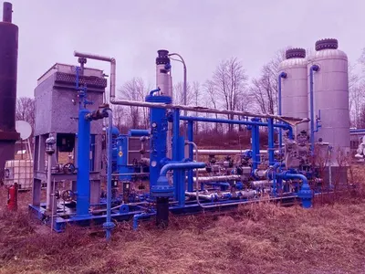 Joule Thomson Effect (J-T) Natural Gas Liquids Extraction Plant, 15000 MCFD, 1200 PSIG, Refrigerated