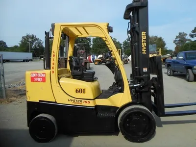 Hyster, S155FT, 2008, 15500 lbs Capacity, Cushion Tire, Gasoline, 2-Stage Mast