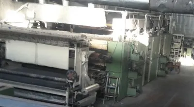 Complete Fiber Wadding Plant, 2500mm Card Width, 3200mm Gas Furnace, 1992 to 2016