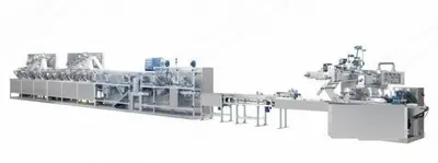 NovaStar, Full Automatic Wet Wipe Production Line, 2500-2800 pcs/min, 1200mm Width, 16 kW