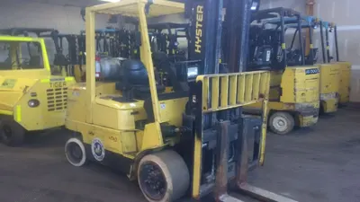 Hyster, S100XM, 2005, 10000 lbs Capacity, 185" Triple Mast, Sideshifter, LP Gas