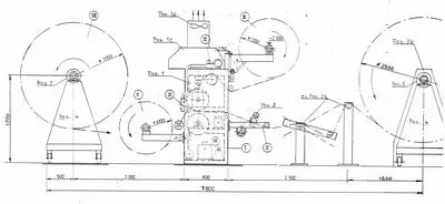 Global Engineering, Scheme 9, Flame Laminator Machine, Working Width 2000mm, Roller Width 2200mm