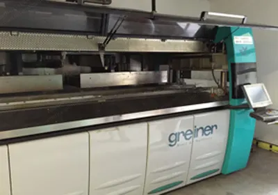 Greiner/Kiefel, KTR-4 Thermorunner, 2001, Cup Thermoforming Machine, Tilting Mould System, 97mm PP Cup Mould