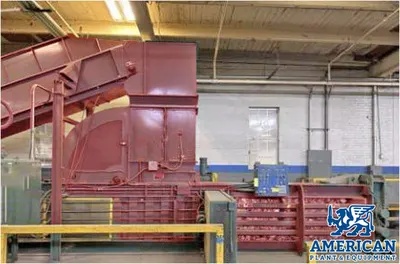 Selco, HLO-128A50T, Horizontal Autotie Baler with Conveyor, 50HP, 8" Cylinder, 30"x36"x72" Bale Size