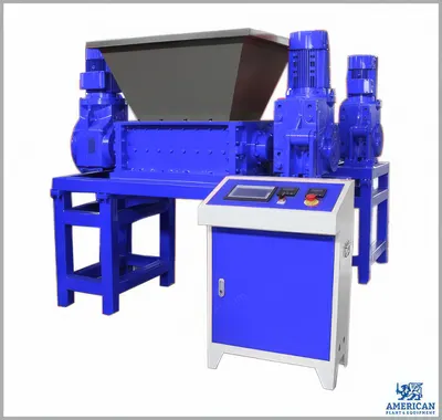 NovaStar, SG280, Double Shaft Shredder, 1200mm Width, 24 Blades, 300 lbs/hr