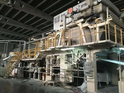 Complete Tissue Mill, 30 TPD, 2650mm, Crescent Former