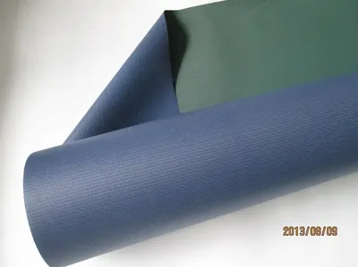 NovaStar, MS272, Vinyl Medical Mattress Fabric, Dark Green and Dark Blue, 300D x 500D, 280 g/m2