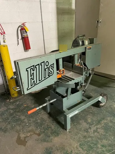 Ellis, 1600, Mitre Band Saw for Metal Cutting, 10" Round Capacity at 90 Degrees, 10' x 1" Blade Size