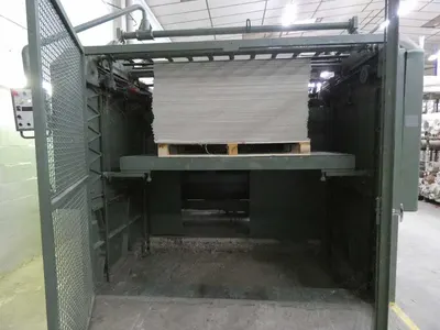 Monforts, Synchronised Plaiting and Palletising Machine, 2001, 2200mm Working Width