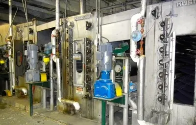 Kusters, 120" Face (3048mm) Wash Range, 3 Horizontal Washers, 16 Morrison Dry Cans