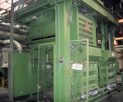 Autefa, Lift-Box Baling Press, 1983, 80-100 Tons Pressure, 1100x1000x550mm Bale Size