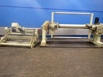 Arrow, Model 379, Turret Unwind Stand, 62" Width, 50" Roll Diameter, 3" Cores
