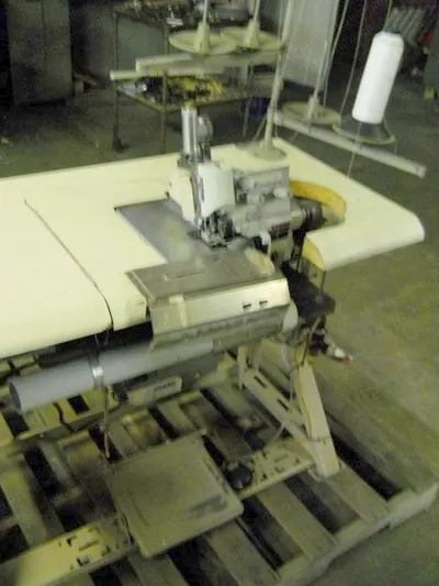 Porter, 1000, Serger Flanger, with Table, with Motor, with Needle Positioner, Rebuilt