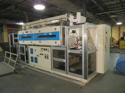 Hirano, Pilot Coater, 1995, 450mm Web Width, 400mm Coating Width, 2-Zone Thermal Oven, 30m/min Speed