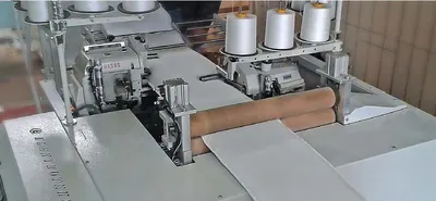 Elektroteks, Leon-VRH, Double Head Border Overlocking Machine, 420mm Max Border Width, 4000 RPM