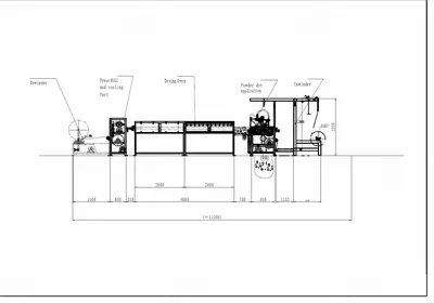 NovaStar, CG159, Powder Dot Interlining Coating Line, 1800mm Coating Width, 2000mm Roller Width