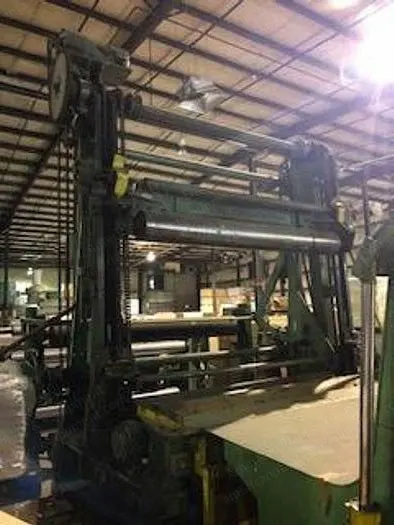 Downington Beloit, Rewinder, 95 inch, 72 inch Shafted Rewind, 18 inch Bed Rolls